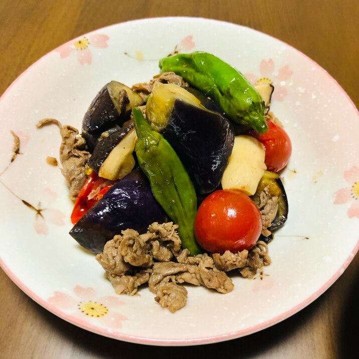 *和食おかず* 牛肉と野菜の焼き浸し